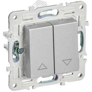Изображение товара SKANDY Выключатель жалюзи 10А SK-V12S серебряный IEK (шт)