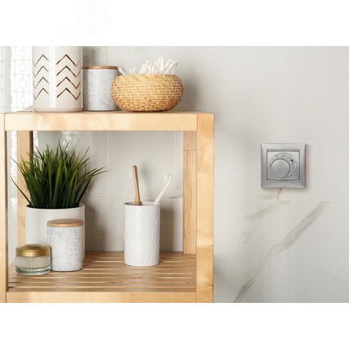 VALENA Термостат для теплых полов алюминий - фото 4