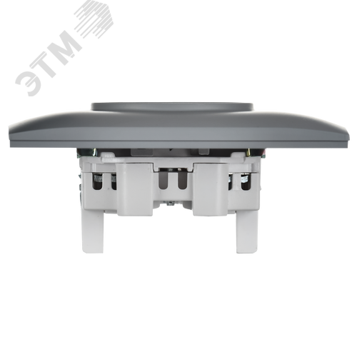 SKANDY Розетка 2-местная без заземления без защитных шторок 10А в сборе SK-R10Gr серый IEK - фото 3