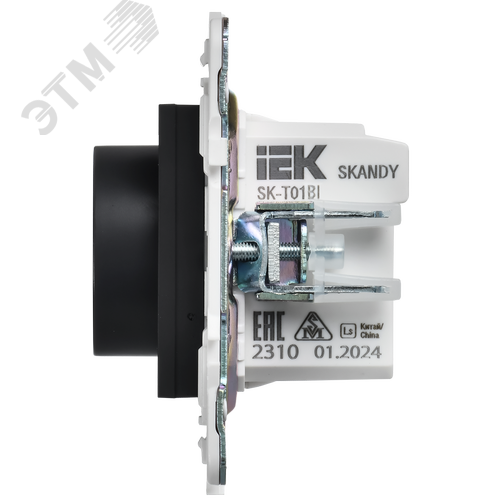 SKANDY Термостат электронный с индикацией SK-T01Bl черный IEK - фото 5