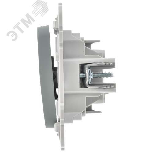 FLITE Выключатель 1-клавишный 10А ВС11-1-0-ФлС серый IEK - фото 6