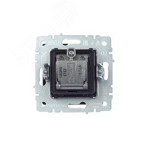 BRITE Розетка двойная TV+SAT РТВ/РСп12-БрЧ черный - фото 4