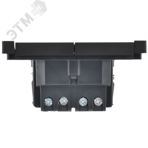 FORTE&PIANO Выключатель 2-клавишный перекрестный 10А FP109 черный IEK - фото 4