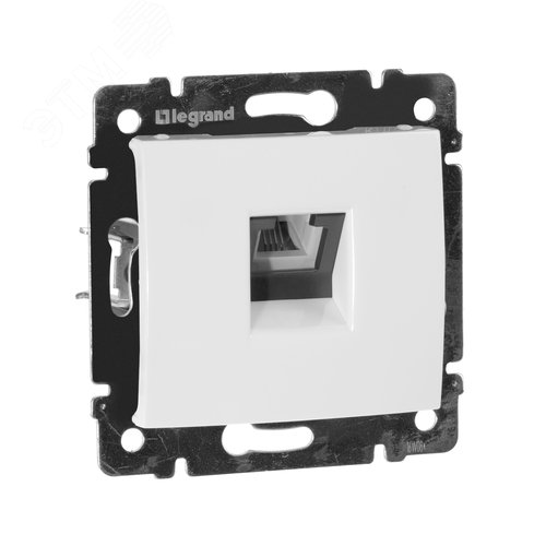 Розетка телефонная RJ11 белый VALENA - фото 1