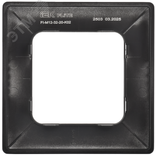 FLITE CLASSIC Рамка 1-местная РУ-1-К-ФлЧ черный IEK - фото 4