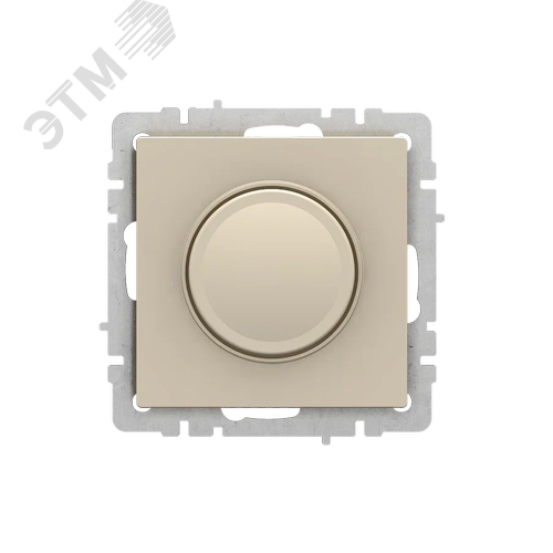 BRITE Светорегулятор поворотно-нажимной 600Вт СС10-1-0-БрКр бежевый - фото 3