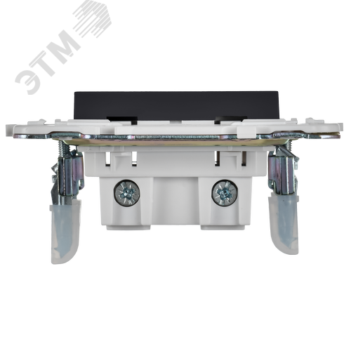SKANDY Розетка без заземления с защитными шторками 10А SK-R01G графит IEK - фото 4