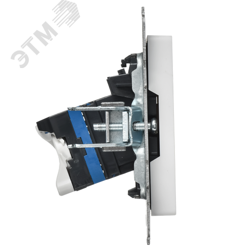 BRITE Розетка компьютерная RJ45 кат.5E РК10-БрАБ арктический белый IEK - фото 3