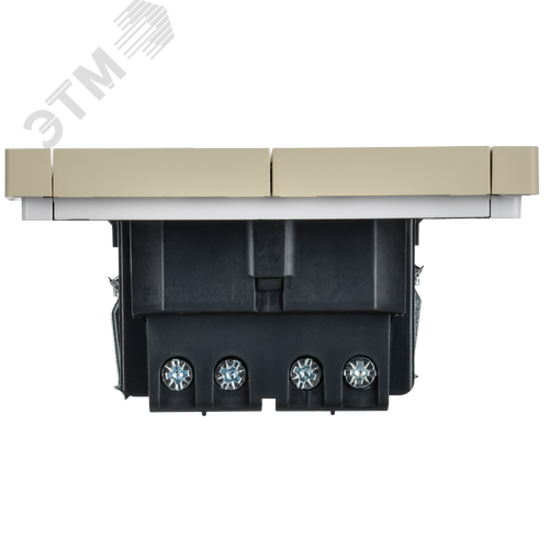 FORTE&PIANO Выключатель 2-клавишный перекрестный 10А FP409 ваниль IEK - фото 4