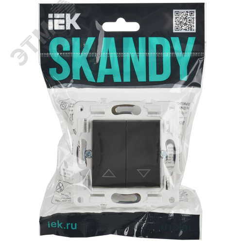 SKANDY Выключатель жалюзи 10А SK-V12T титан IEK - фото 2