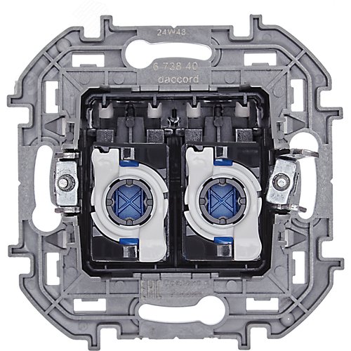 Розетка компьютерная двойная RJ45 категория 6 UTP белый INSPIRIA - фото 6