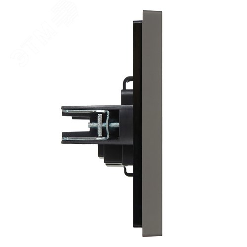 FORTE&PIANO Розетка 1-местная без заземления без защитных шторок винтовое крепление 10А FP318 серый IEK - фото 2