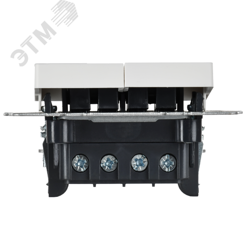 BRITE Выключатель 2-клавишный перекрестный 10А ВС10-2-3-БрАБ арктический белый IEK - фото 4