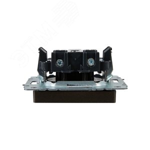 BRITE Розетка без заземления без защитных шторок 10А РС10-1-0-БрТБ темная бронза - фото 5