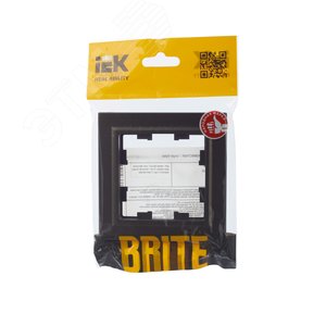 BRITE Рамка 1 пост РУ-1-БрТБ темная бронза - фото 5