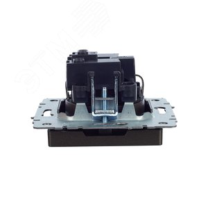 BRITE Розетка с заземлением с защитными шторками 16А РС14-1-0-БрТБ темная бронза - фото 6