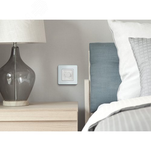 Термостат электронный с индикацией с внешним датчиком в комплекте белый INSPIRIA - фото 3