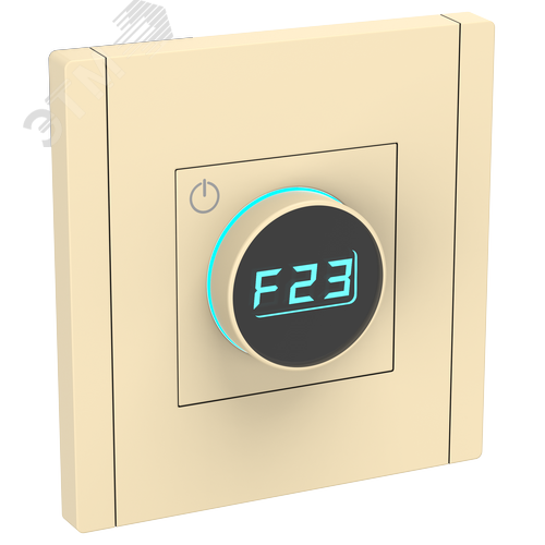 FORTE&PIANO Термостат электронный с индикацией FP452 ваниль IEK - фото 1