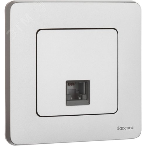 Розетка телефонная RJ11 алюминий INSPIRIA - фото 4