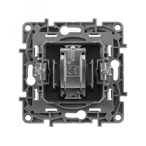 Розетка TV тип звезда алюминий ETIKA - фото 3
