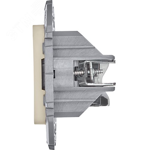 Розетка компьютерная двойная RJ45 категория 5Е UTP слоновая кость INSPIRIA - фото 5