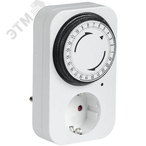 Изображение товара РТМ-2 Розетка-таймер мех инд 15мин 24ч 96on/off 16А IP20 (шт)
