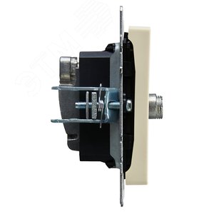 BRITE Розетка двойная TV+SAT РТВ/РСп12-БрКр бежевый - фото 3