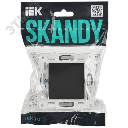 SKANDY Заглушка с суппортом SK-C01G графит IEK - фото 2