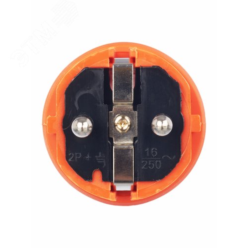 Вилка прямая ОМЕГА IP44 оранжевая ВБп3-1-0м - фото 5