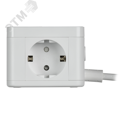 DOMINIC Удлинитель с беспроводной зарядкой 10Вт У02К 2 места 2P+PE 1,3м 3х1,0мм2 16А/250В USB A+C белый IEK - фото 7