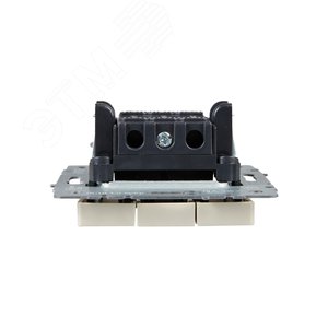 BRITE Выключатель трехклавишный 10А ВС10-3-0-БрКр бежевый - фото 4