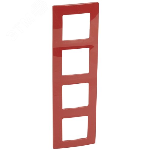 Изображение товара Рамка 4-местная красный ETIKA (шт)