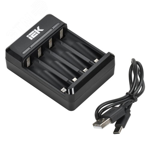 Устройство зарядное для 2-4 NiMH/CD аккумуляторов AA/AAA 200мА с LED индикатором IEK - фото 1