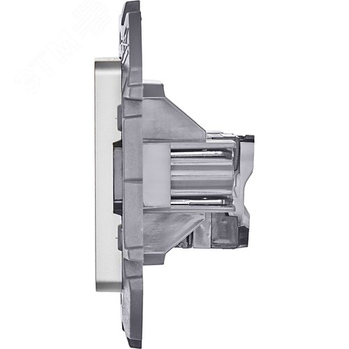 Розетка компьютерная RJ45 категория 5Е UTP алюминий INSPIRIA - фото 5