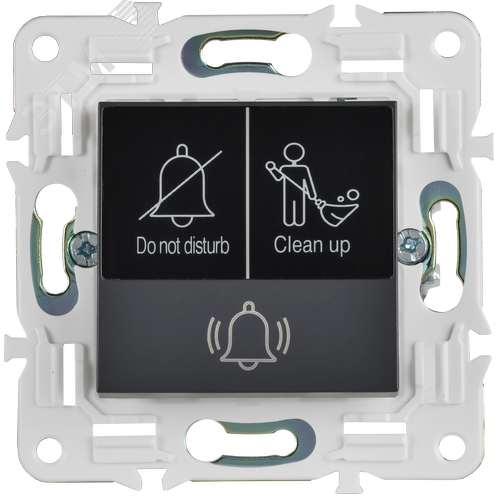 SKANDY Кнопка звонка с индикацией для отелей 10А SK-V17T титан IEK - фото 5