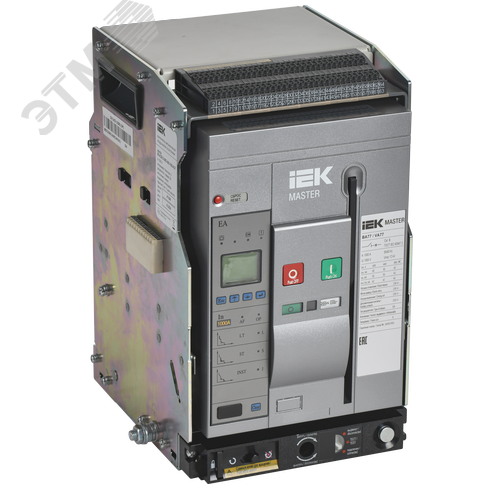 Изображение товара Выключатель автоматический воздушный переменного тока ВА77 выдвижного исполнения 3 полюса типоразмер S 65кА 1000А EA (шт)