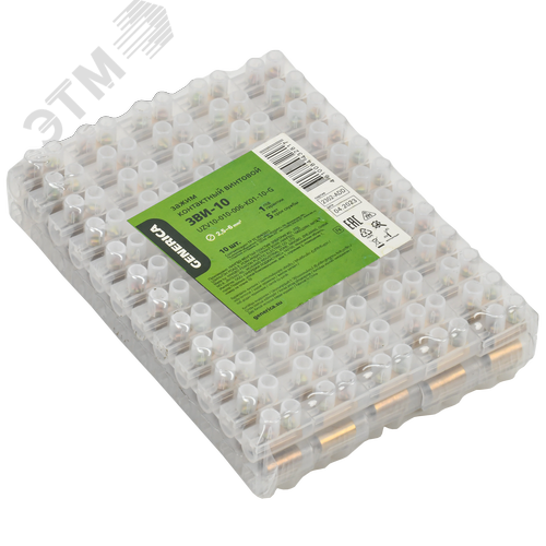 Зажим винтовой ЗВИ-10 2,5-6мм2 12пар GENERICA - фото 2