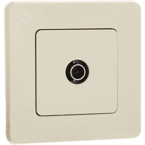 Розетка TV тип звезда слоновая кость INSPIRIA - фото 4