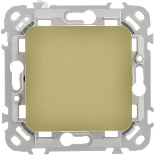 FLITE Выключатель 1-клавишный 10А ВС11-1-0-ФлО оливковый IEK - фото 4