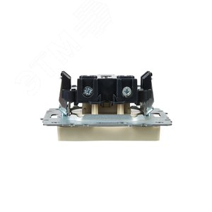 BRITE Розетка без заземления без защитных шторок 10А РС10-1-0-БрКр бежевый - фото 5