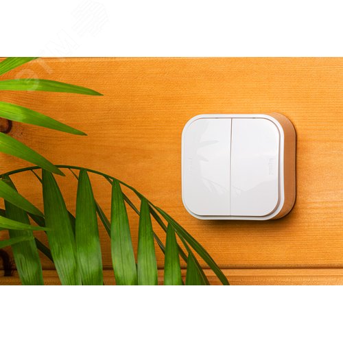 Выключатель 2-клавишный для открытой установки 10А белый QUTEO - фото 6