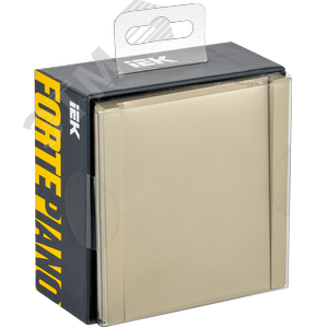 FORTE&PIANO Выключатель 1-клавишный самовозвратный 10А FP410 ваниль IEK - фото 2