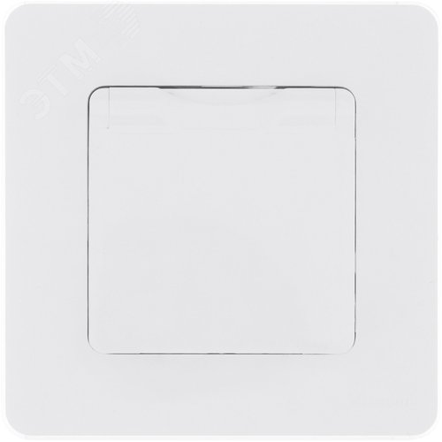 Розетка 1-местная с заземлением с защитными шторками и крышкой 16А IP44 белый INSPIRIA - фото 6