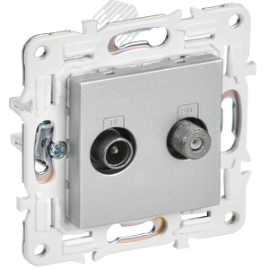 Изображение товара SKANDY Розетка двойная TV+SAT SK-A13S серебряный IEK (шт)