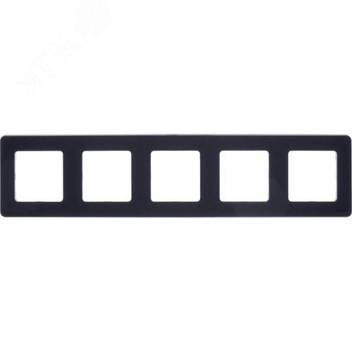 Рамка 5-местная антрацит INSPIRIA - фото 2