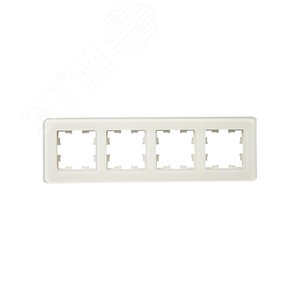 BRITE Рамка 4 поста РУ-4-2-Бр стекло песчаный RE IEK - фото 2