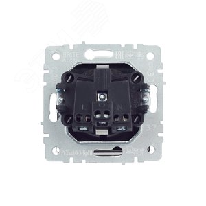 BRITE Розетка с заземлением с защитными шторками и крышкой 16А IP20 РСбш10-3-БрШ шампань - фото 7