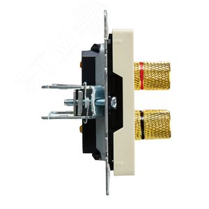 BRITE Аудиорозетка 4 поста РА10-БрКр бежевый - фото 3