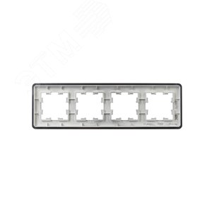 BRITE Рамка 4 поста РУ-4-1-Бр металл титан RE IEK - фото 3