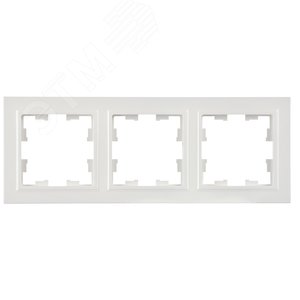 BRITE Рамка 3 поста РУ-3-БрБ белый - фото 3